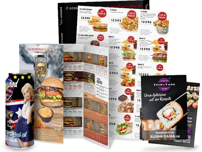 Flyer, Speisekarten und Werbemittel im Druck