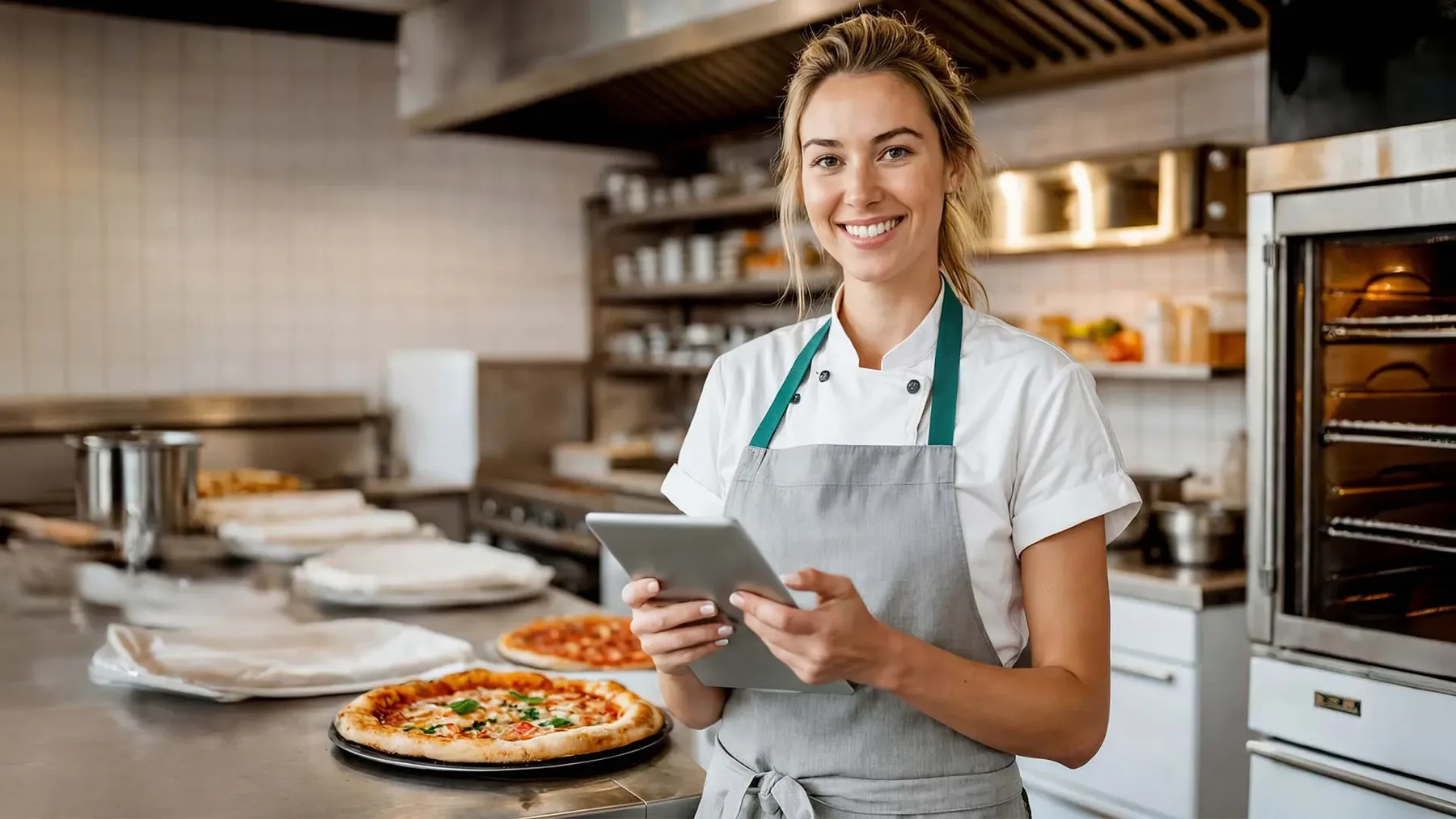 Zwei Gastronomen bei der Arbeit in der Küche